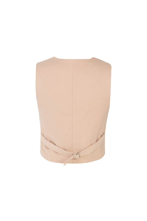 Camel V-Neck Vest