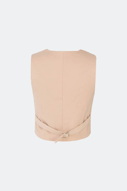 Camel V-Neck Vest