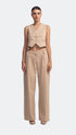 Camel V-Neck Vest