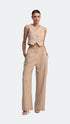 Camel V-Neck Vest