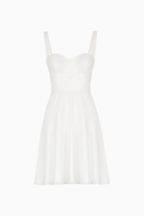 French Lace Detailed Elegant Dress