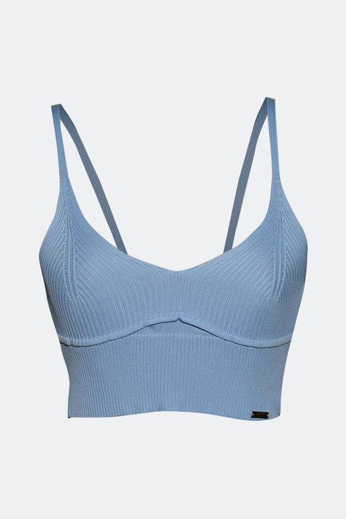V NECK CROP TOP - Barrus London