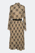 PLEATED SKIRT, LONG SLEEVES SHIRT DRESS - Barrus London