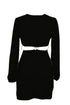 SIDE WAIST CUTOUTS OPEN BACK MINI DRESS - Barrus London