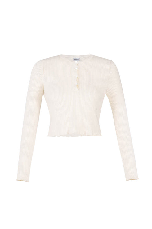 Ecru Crop Knitwear