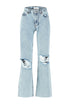Light Blue Loose Straight Jeans