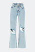 Light Blue Loose Straight Jeans