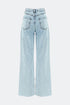 Light Blue Loose Straight Jeans