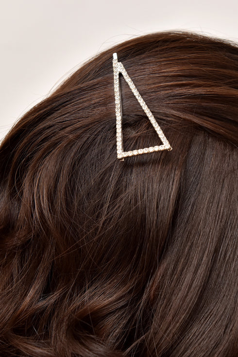 TRIANGLE STONE HAIR BUCKLE - Barrus London