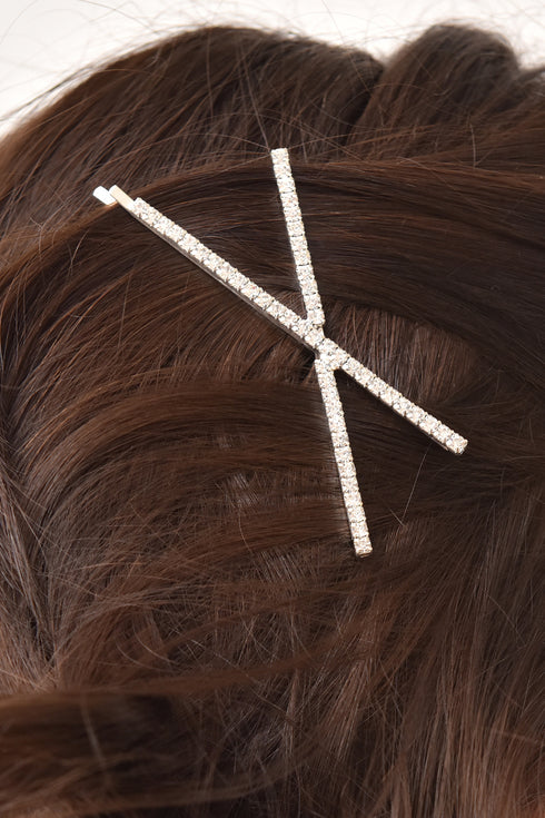 CROSS STONE DETAILED HAIR BUCKLE - Barrus London