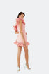 ONE SHOULDER MINI DRESS WITH FLOUNCE DETAIL - Barrus London