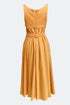 Pleated Embroidery Detailed Midi Dress