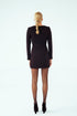 JACKET DRESS WITH NEEDLEWORK DETAIL - Barrus London