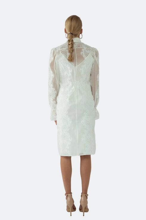 LACE SHIRT DRESS - Barrus London