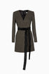 V-Neck Jacket Dress