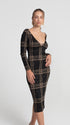 Deep V Neck Knitwear Dress