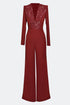 DRESS WITH SEQUIN LAPEL - Barrus London
