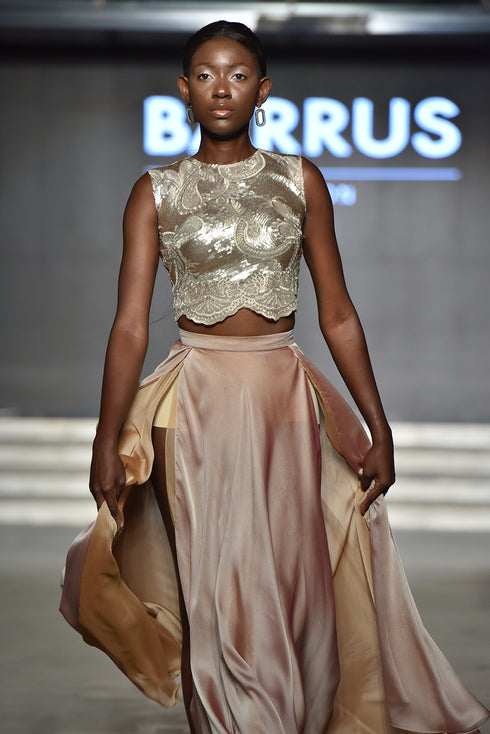 SEQUIN EMBROIDERED BUSTIER - Barrus London