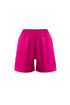 Raspberry Pink Satin High Waist Short