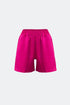 Raspberry Pink Satin High Waist Short