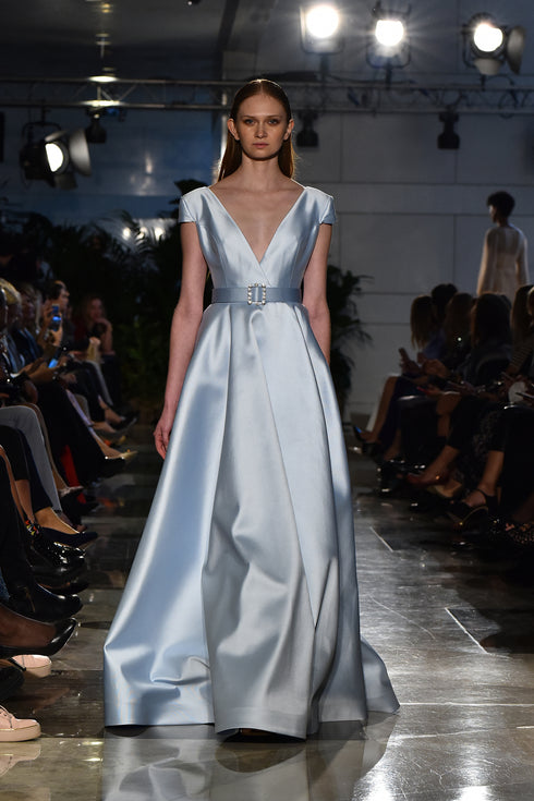 V-NECK A FORM DRESS - Barrus London