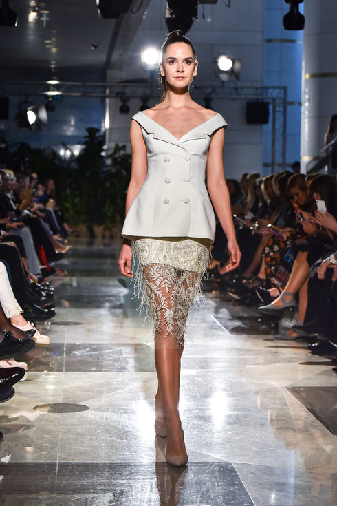 BUTTON DETAILED VEST - Barrus London