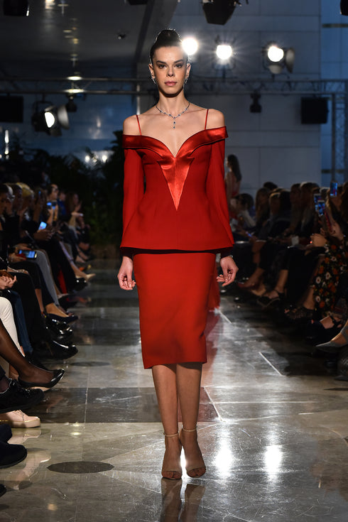 JACKET WITH PRINCESS SLEEVE - Barrus London