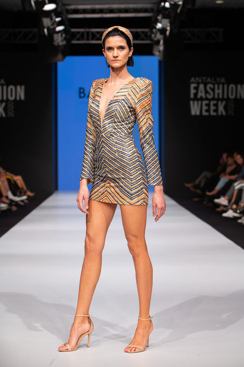 INLAID JACKET DRESS - Barrus London