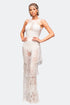 BEAD FRINGED INLAID AFTER DRESS - Barrus London