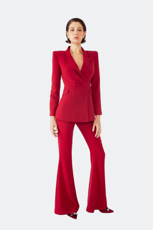 DOUBLE BREASTED JACKET RED - Barrus London