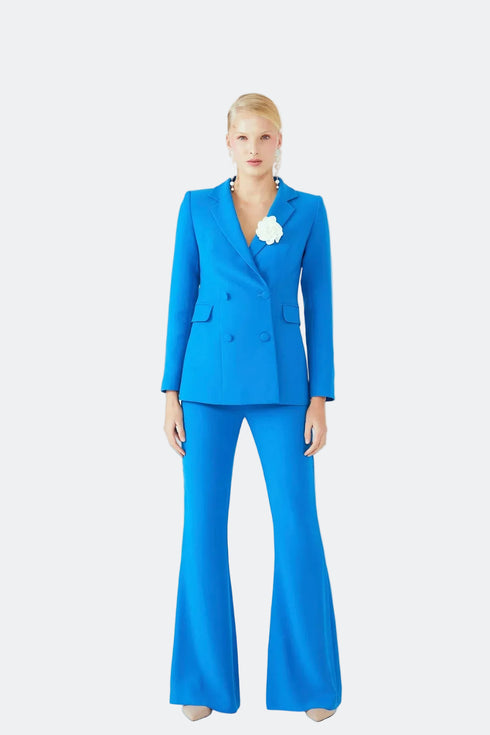 DOUBLE BREASTED JACKET TURQUOISE - Barrus London