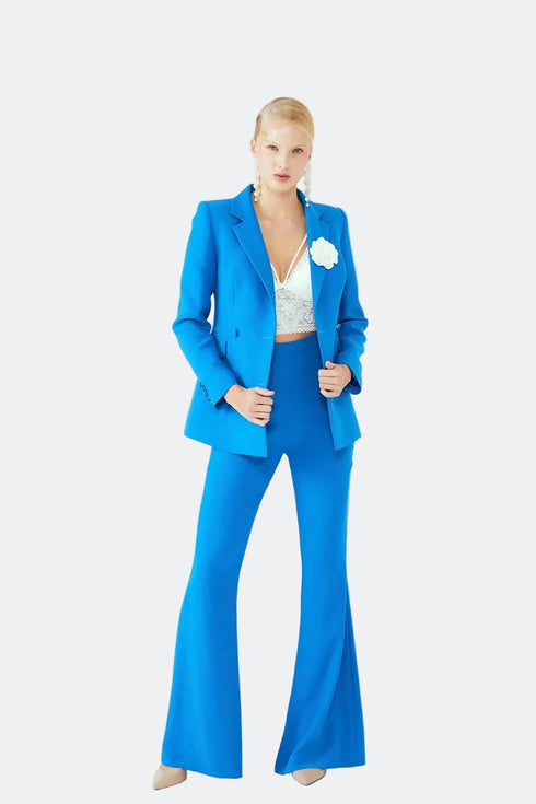 DOUBLE BREASTED JACKET TURQUOISE - Barrus London