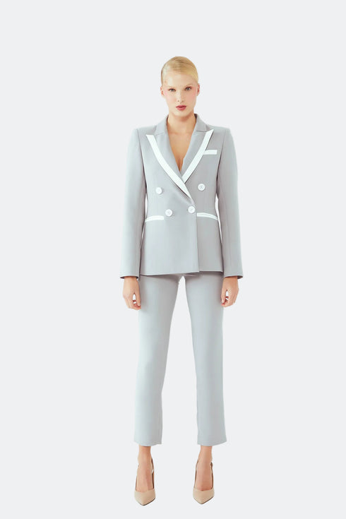JACKET WITH STRIPE DETAIL - Barrus London