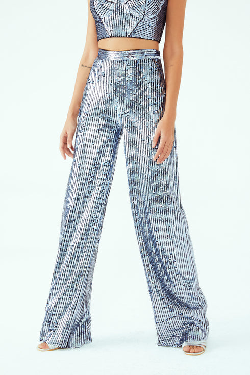 PAILLETTE, STRAIGHT FIT TROUSERS - Barrus London