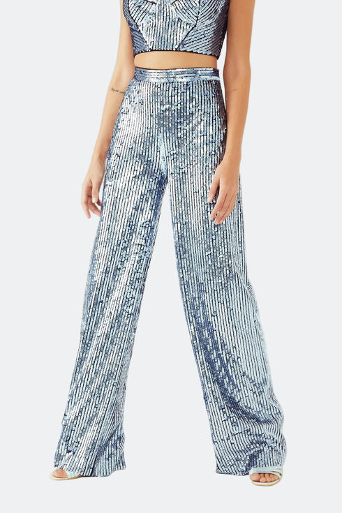 PAILLETTE, STRAIGHT FIT TROUSERS - Barrus London