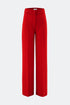 High Waist Straight Leg Trousers With Thick Belt