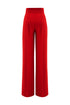 High Waist Straight Leg Trousers With Thick Belt