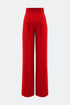 High Waist Straight Leg Trousers With Thick Belt