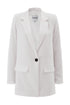 White Jacket With Single Button Front