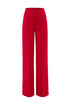 High Waist Straight Trousers With Thin Belt
