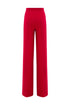 High Waist Straight Trousers With Thin Belt