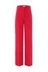 Hight Waist Straight Trousers With Thick Belt