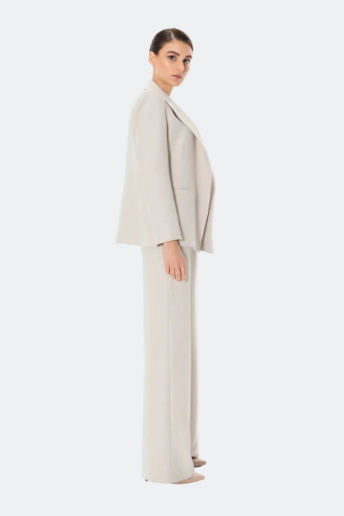 Isabelline Jacket With Lapel And Pocket Detailed