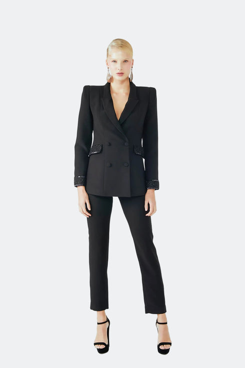 CIGARETTE TROUSERS WITH ZIPPER ON WRIST DETAIL - Barrus London