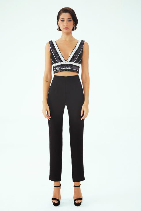 CIGARETTE TROUSERS WITH ZIPPER ON WRIST DETAIL - Barrus London