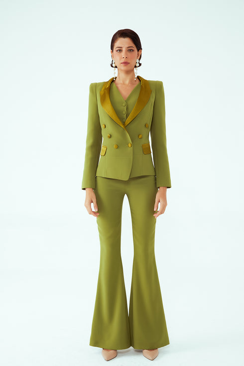 JACKET WITH COLLARET AND POCKET ABRAHAM DETAIL - Barrus London