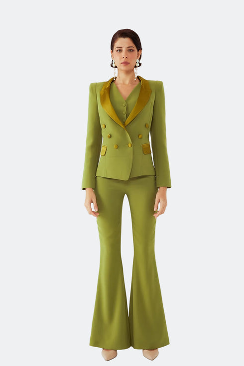 JACKET WITH COLLARET AND POCKET ABRAHAM DETAIL - Barrus London