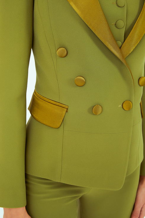 JACKET WITH COLLARET AND POCKET ABRAHAM DETAIL - Barrus London