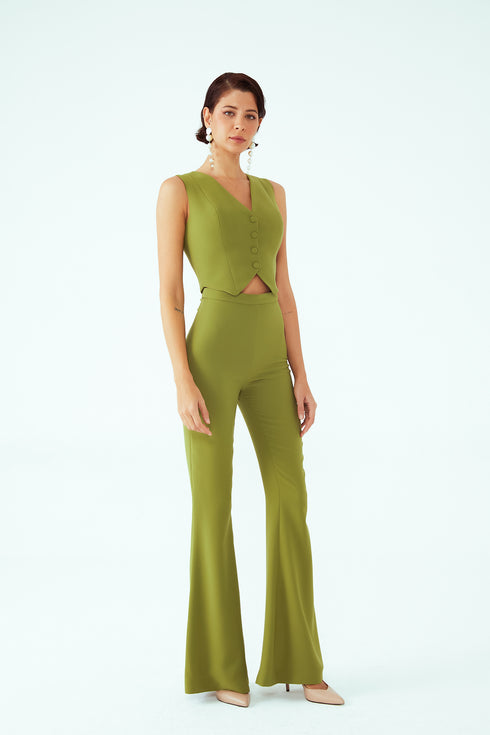 VEST WITH FRONT BUTTONS - Barrus London