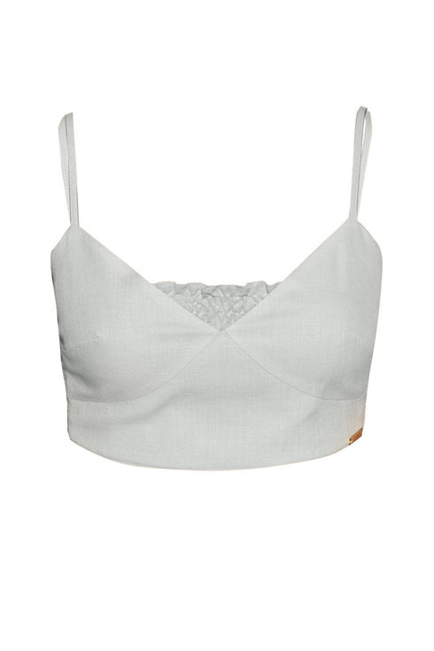 LINEN CROP TOP - Barrus London